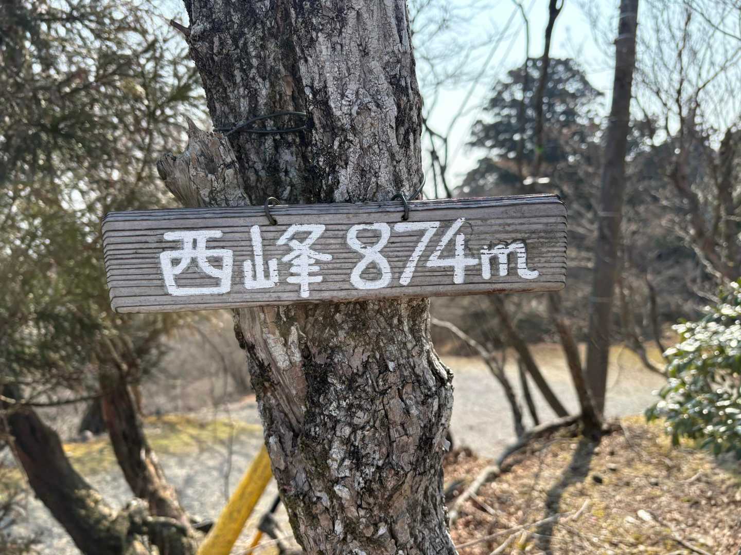 野登山西峰874m