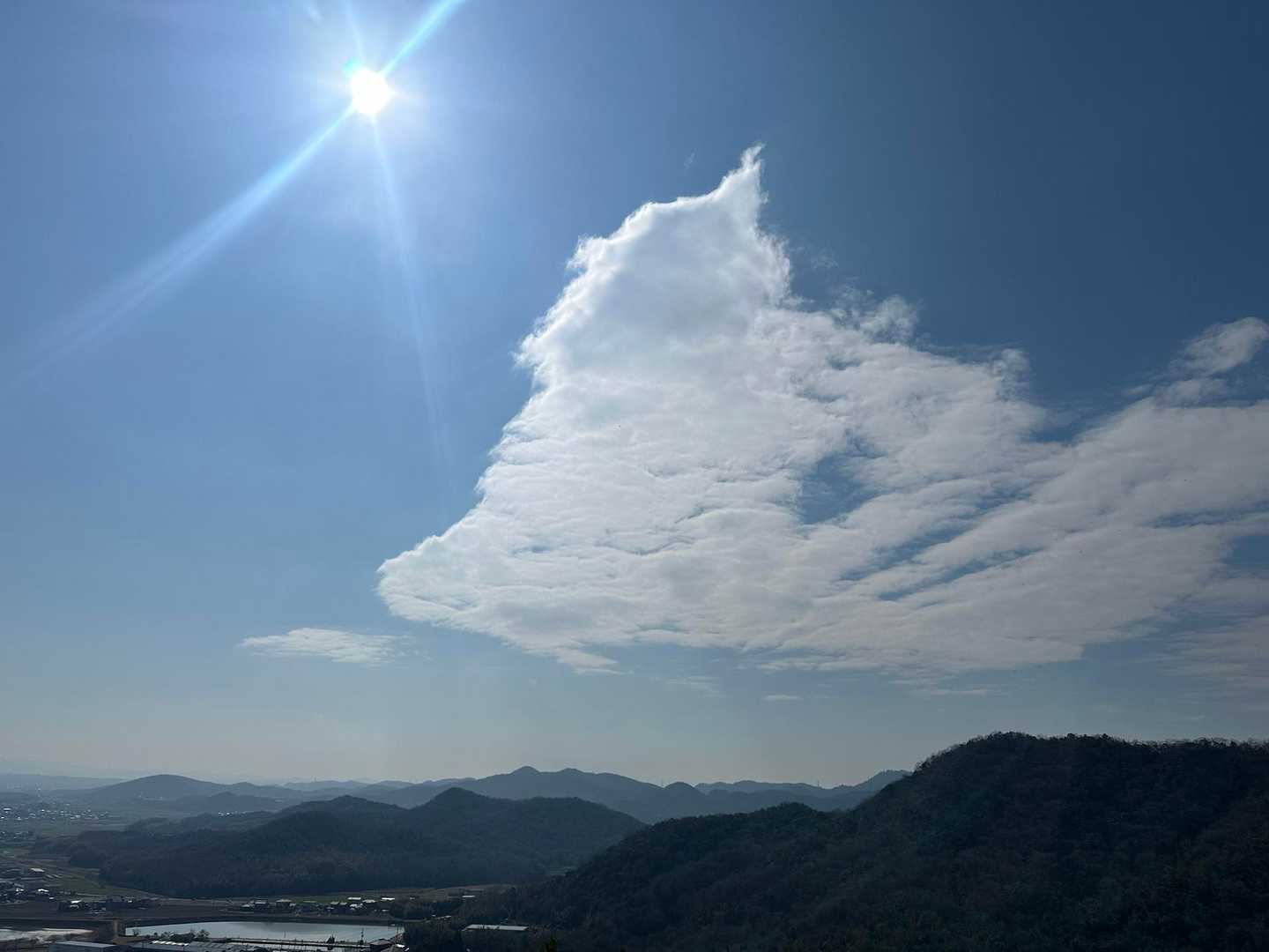 うわー綺麗な雲☁️なんの形に見える？
