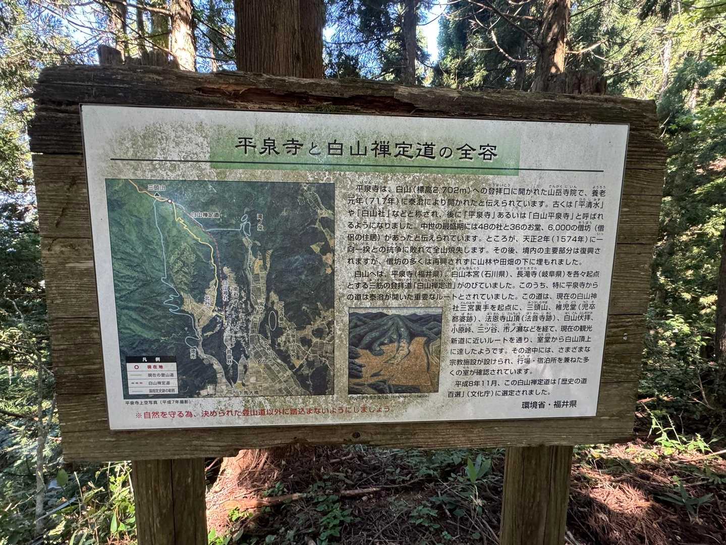 大師山登り口-大師山-三頭山-白山禅定道入口 縦走コースの写真