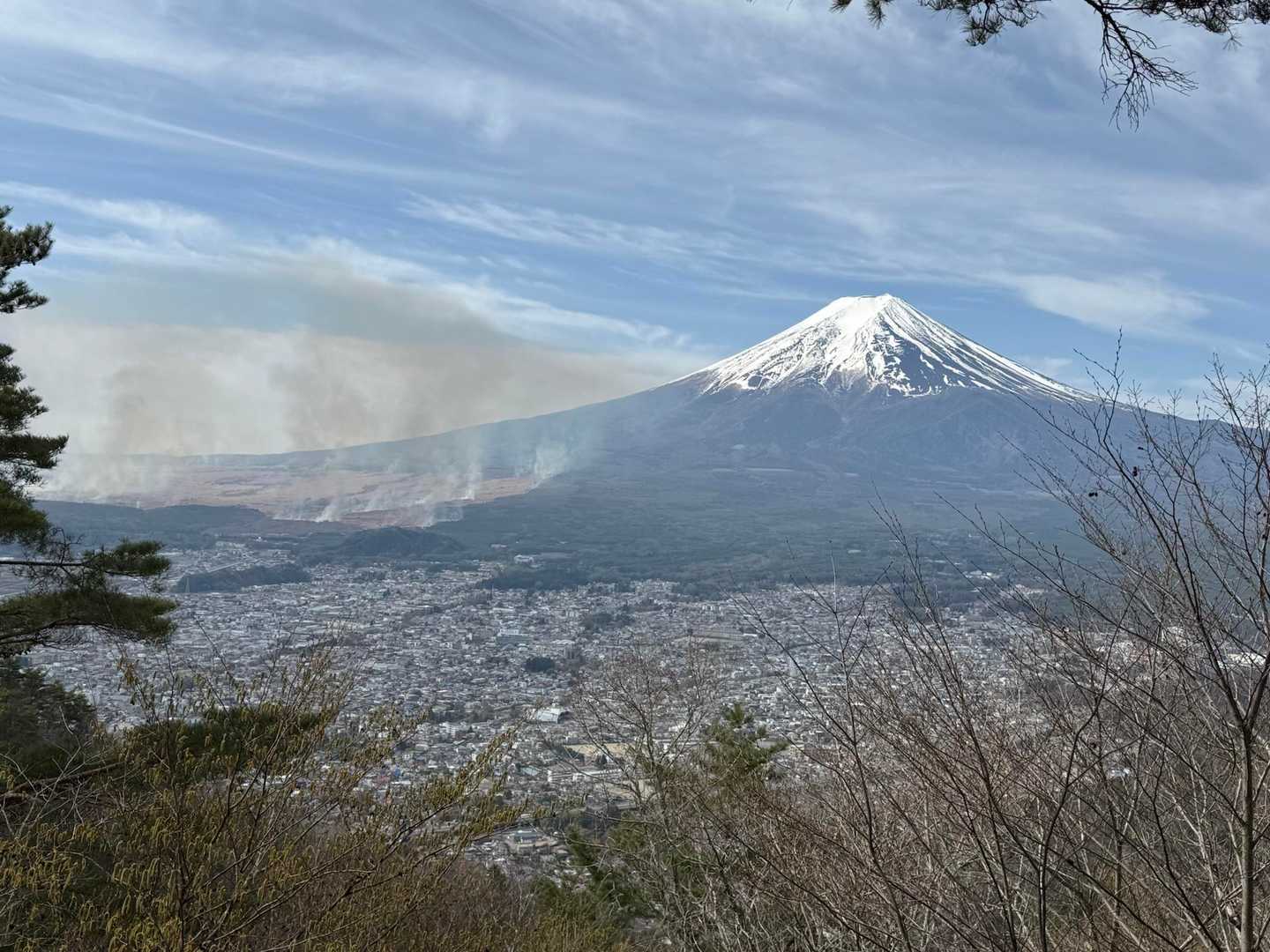 下吉田駅-新倉富⼠浅間神社-新倉山-霜山-天上山-富士見台 縦走コースの写真