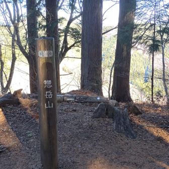 惣岳山山頂に到着。