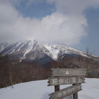 頂上の看板ちょっと壊れてました