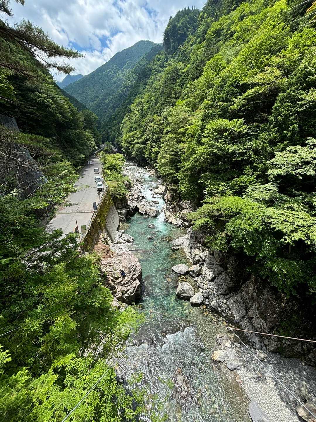 吊り橋からの眺め👀✨