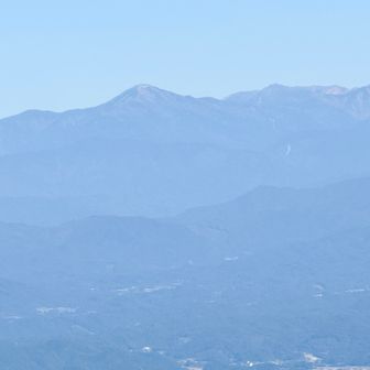 iPhoneによる：黒部五郎岳や水晶岳かな。