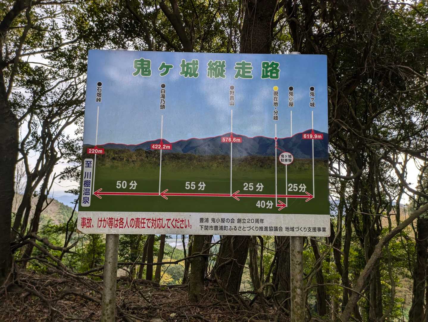 分岐、
狩音山に行きます