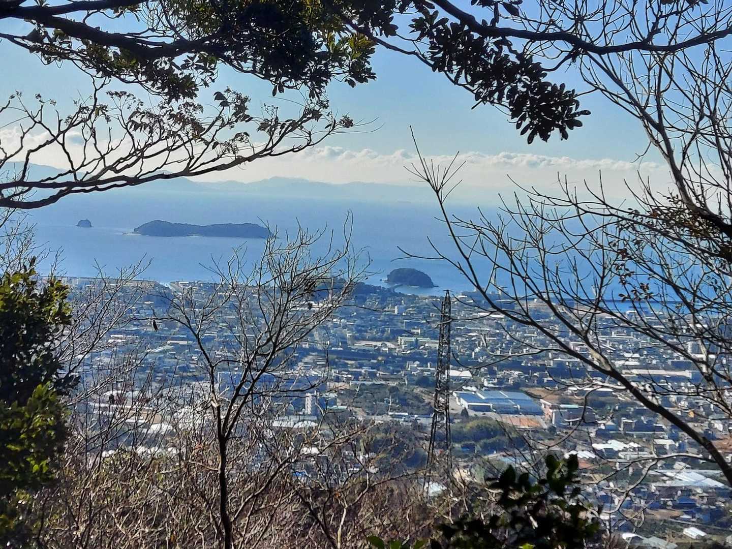 そこからの展望。
竹島と三河大島？