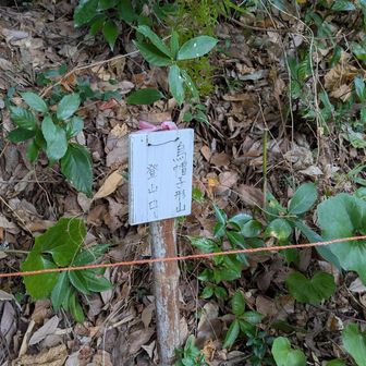 烏帽子形山登山口に下山