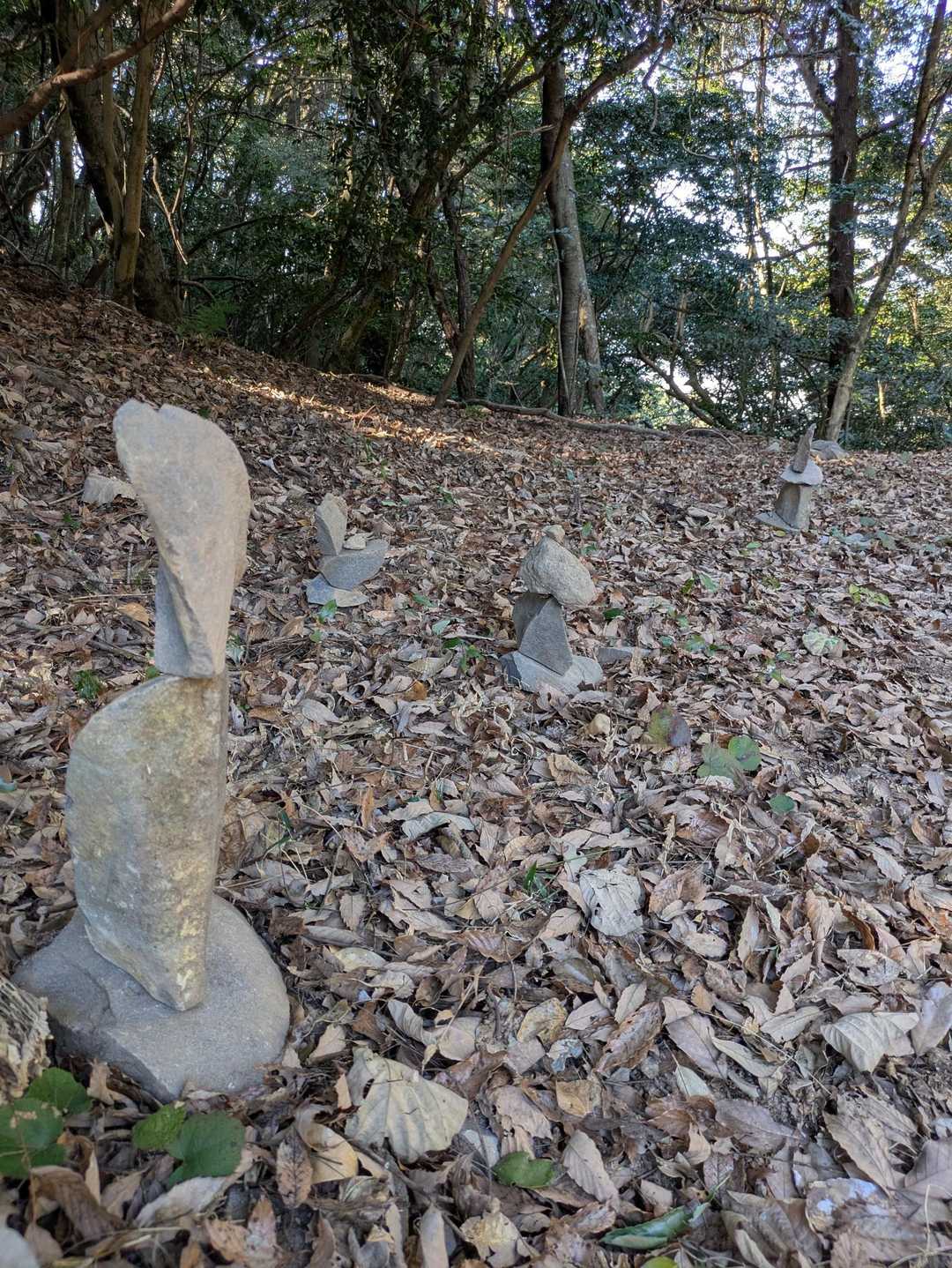途中に不気味な石のオブジェ(ﾟДﾟ)ﾊｧﾊｧ
壊してやろうか?(ﾟДﾟ)ﾊｧﾊｧ
小動物の墓かと思ったゾ(ﾟДﾟ)ﾊｧﾊｧ