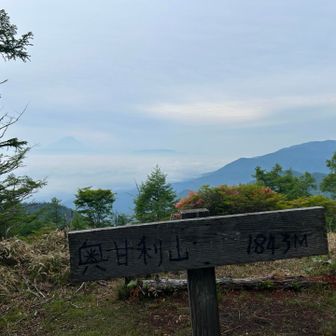足を伸ばして奥甘利山まで。
見える方向の天気が☁️😅