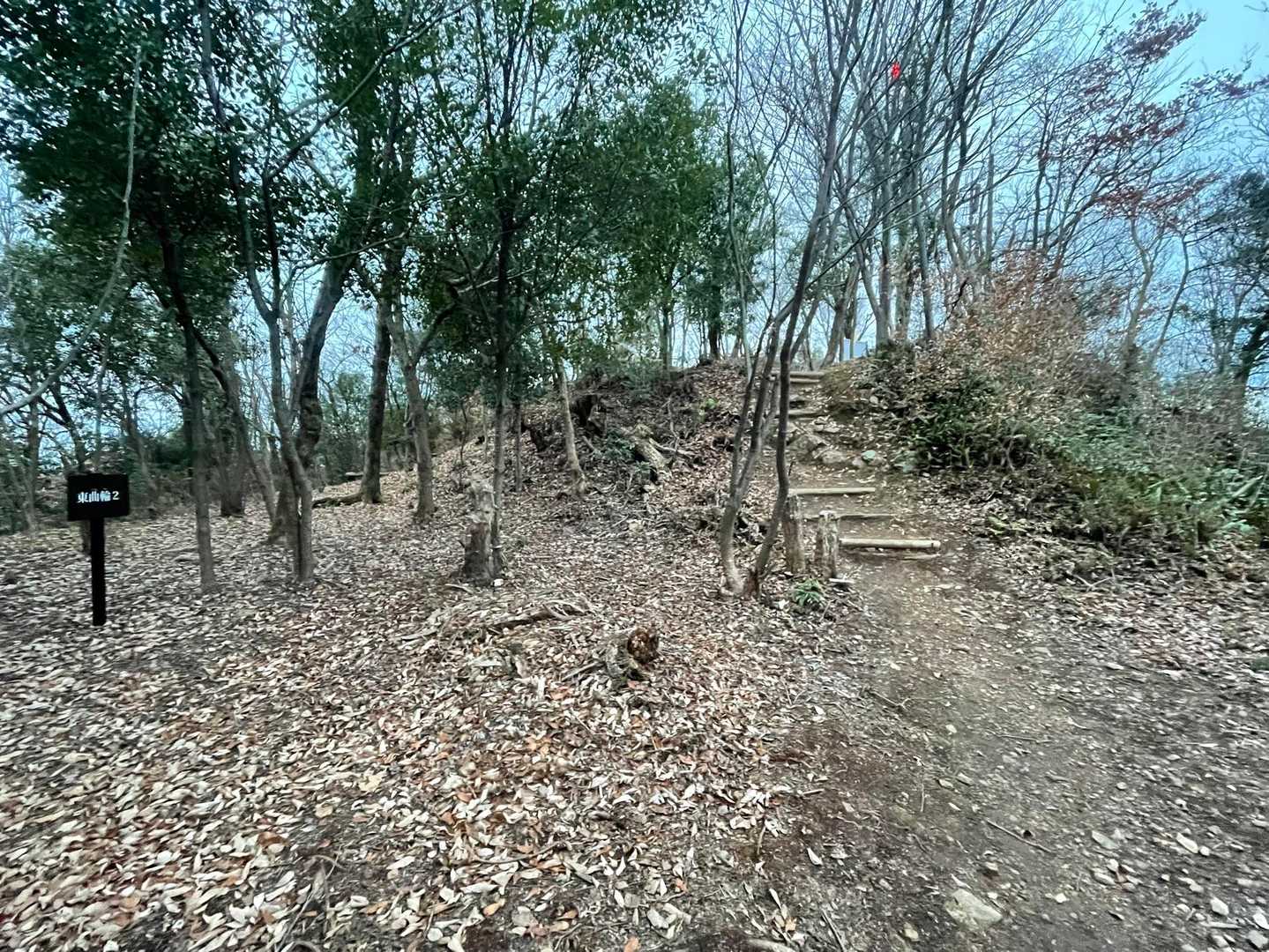 伊木山は山城なんです。上手く地形と構造物がマッチしておる気がしました。ちなみにここは東曲輪です。先が一応、山頂になります😀