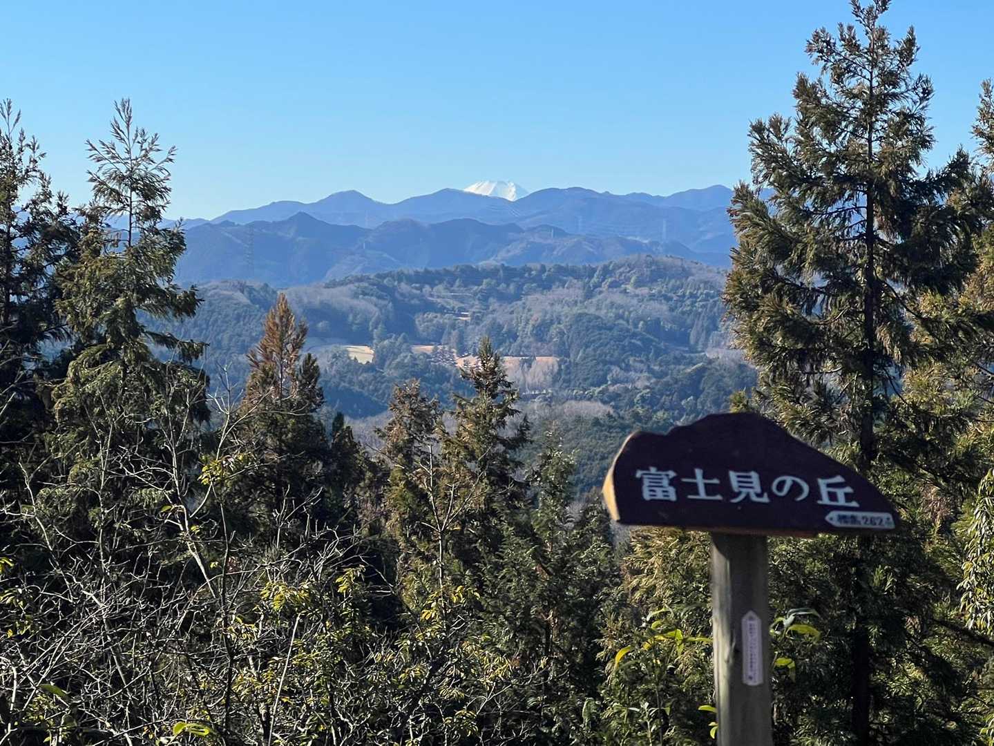 富士見の丘から見えた、富士山