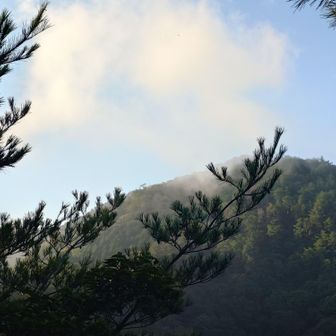 西峰から眺望。
見えているのはこのあと登る灰形山（だと思う）