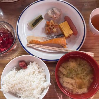 燕山荘の朝ごはん