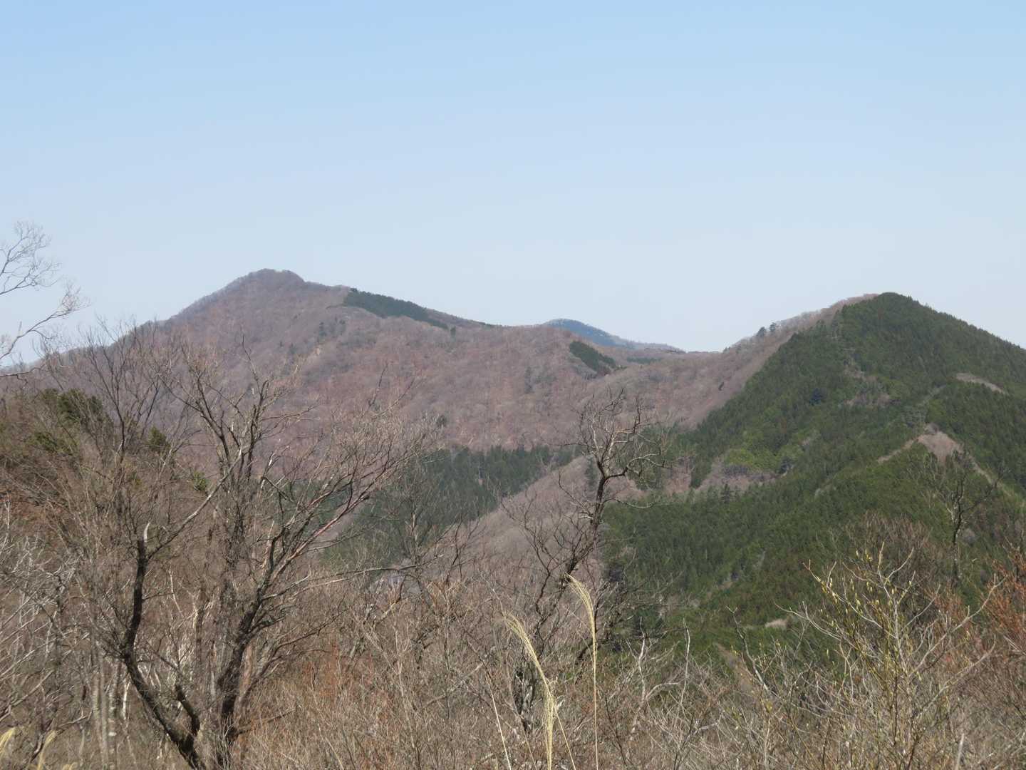 大持山------天神山(右前)