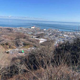 三座目　広尾大丸山　三角点無し
でもYAMAPランドマーク有り🧐
緑の屋根がサンタの家