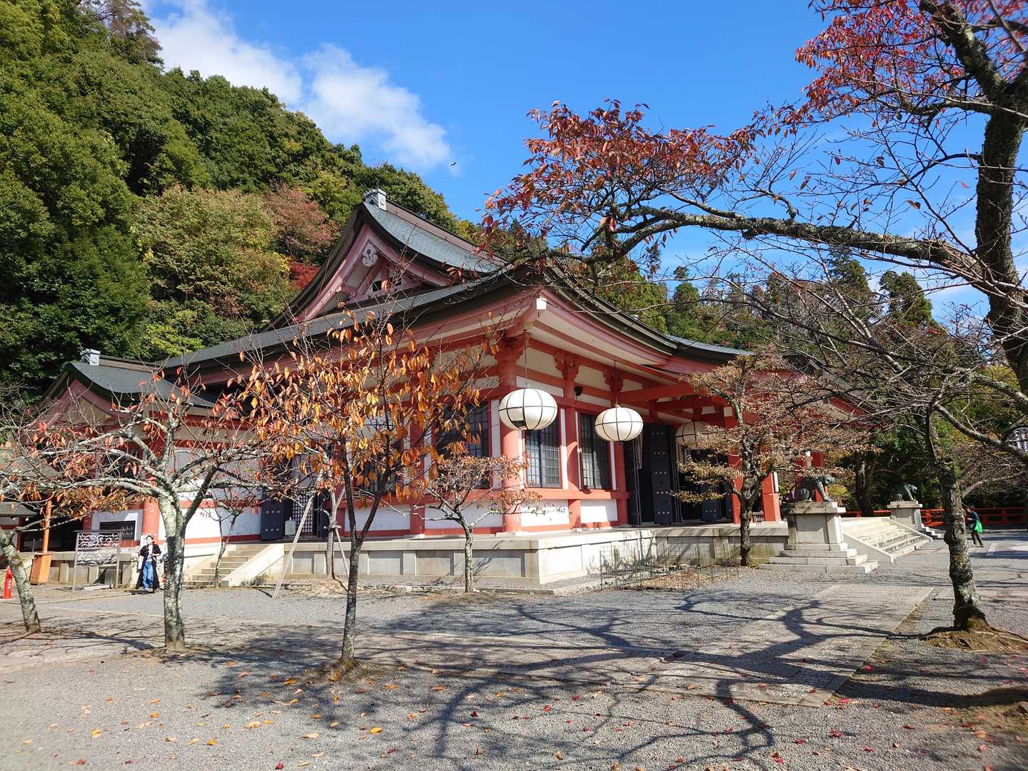 鞍馬寺本殿に着きました
