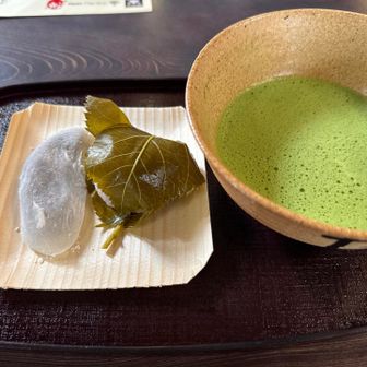 走井餅と桜餅　お抹茶セット