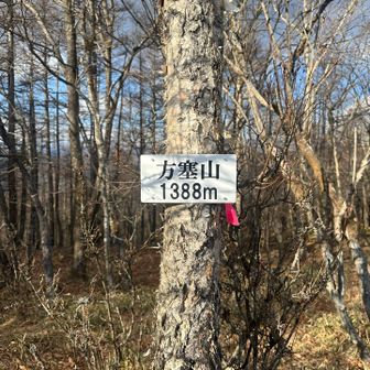 とこが山頂かわかりにくい方塞山