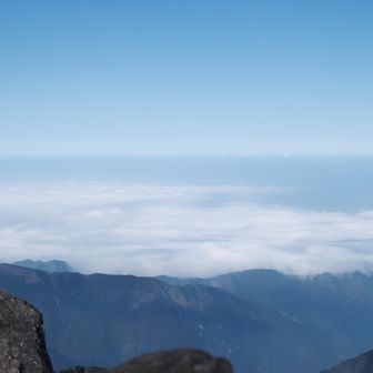 天狗岳からの雲海も綺麗

本日の合言葉「我らの頂！」をここで言わなかったのを後悔しながら下山することに😂
