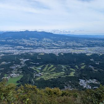 石仏見晴から📸赤城方面を😊眼下に伊香保カントリー⛳️👀