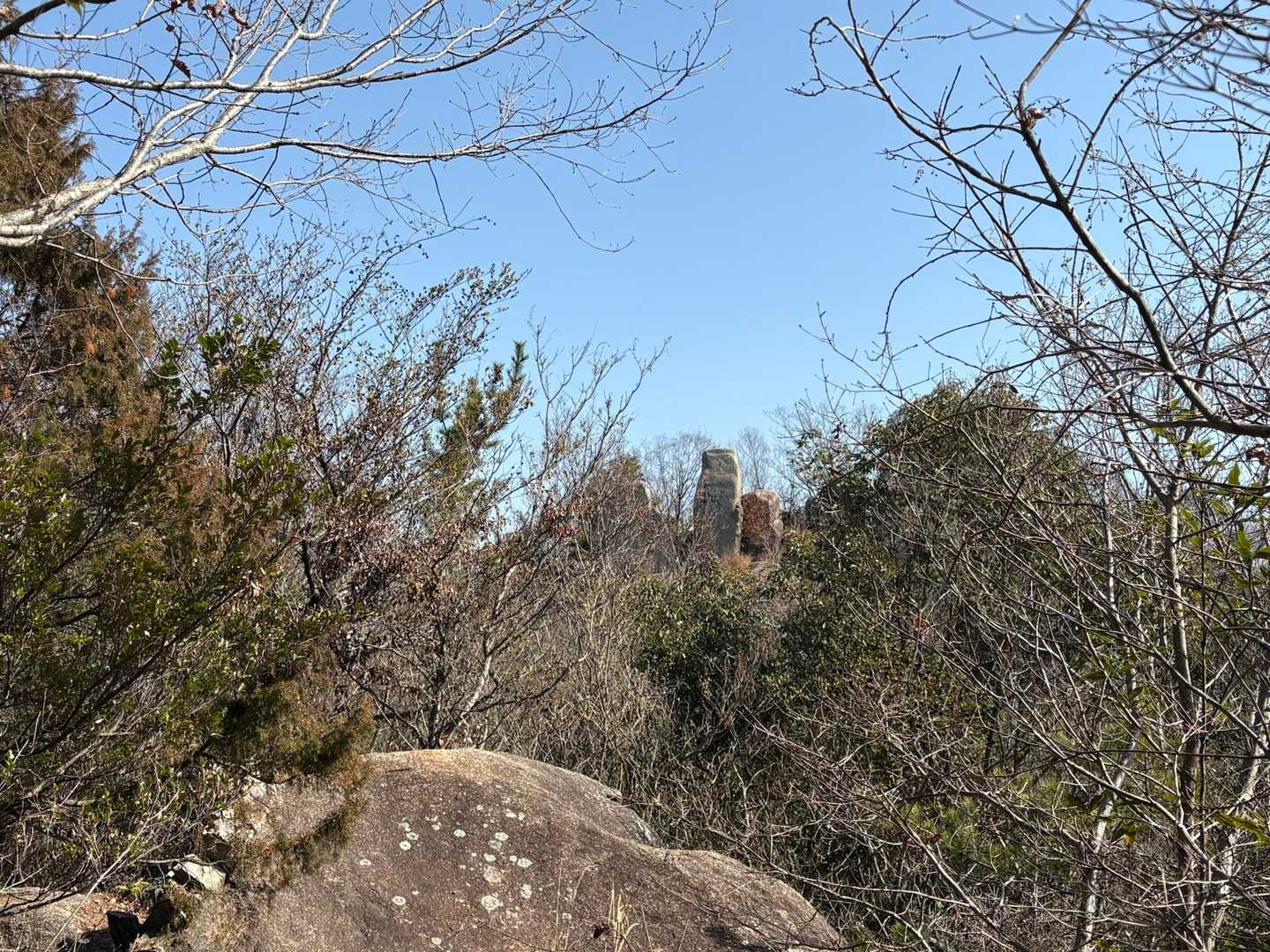 天狗岩見えてきたよ🪨