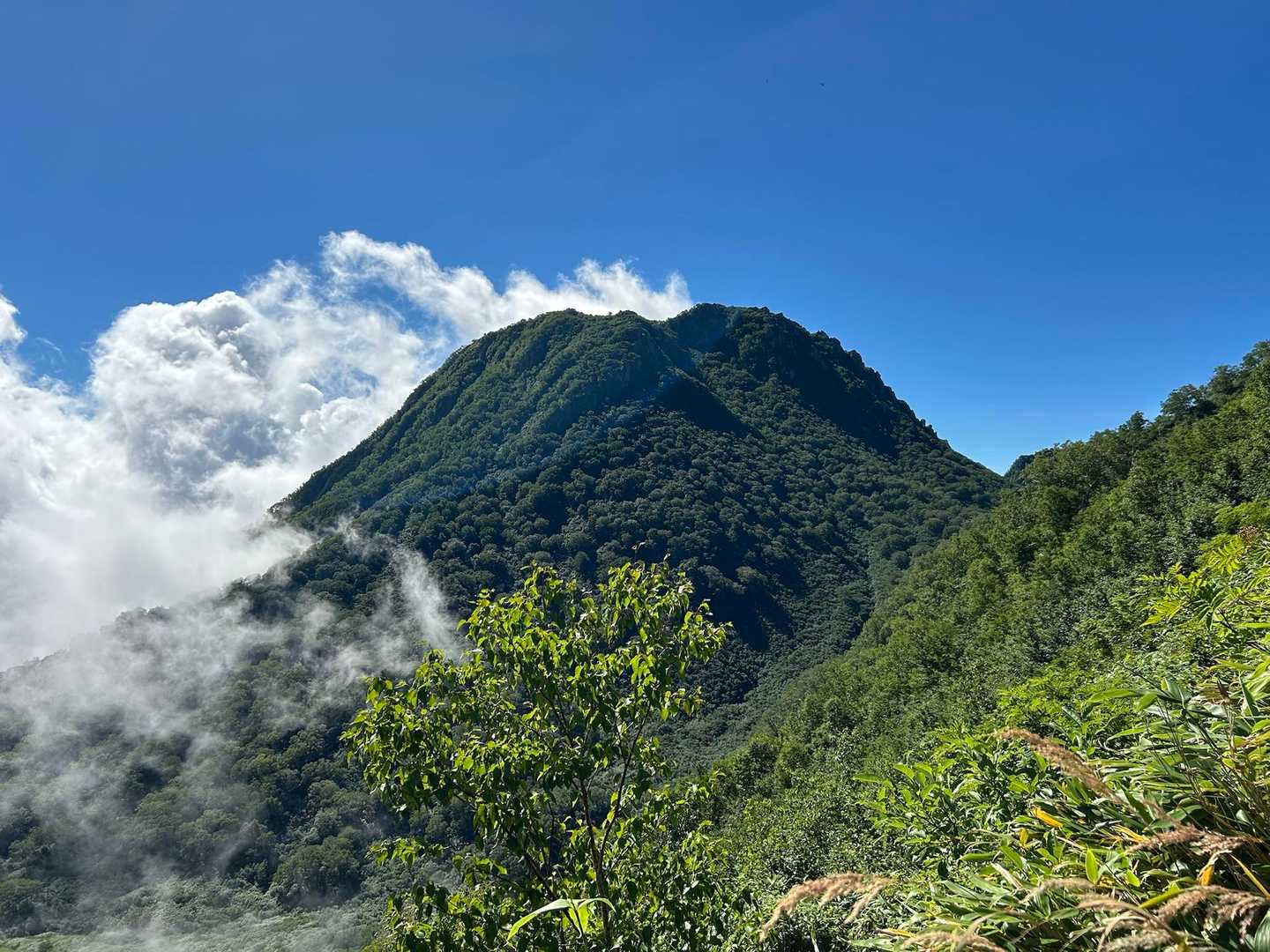 あの山が妙高山かな？