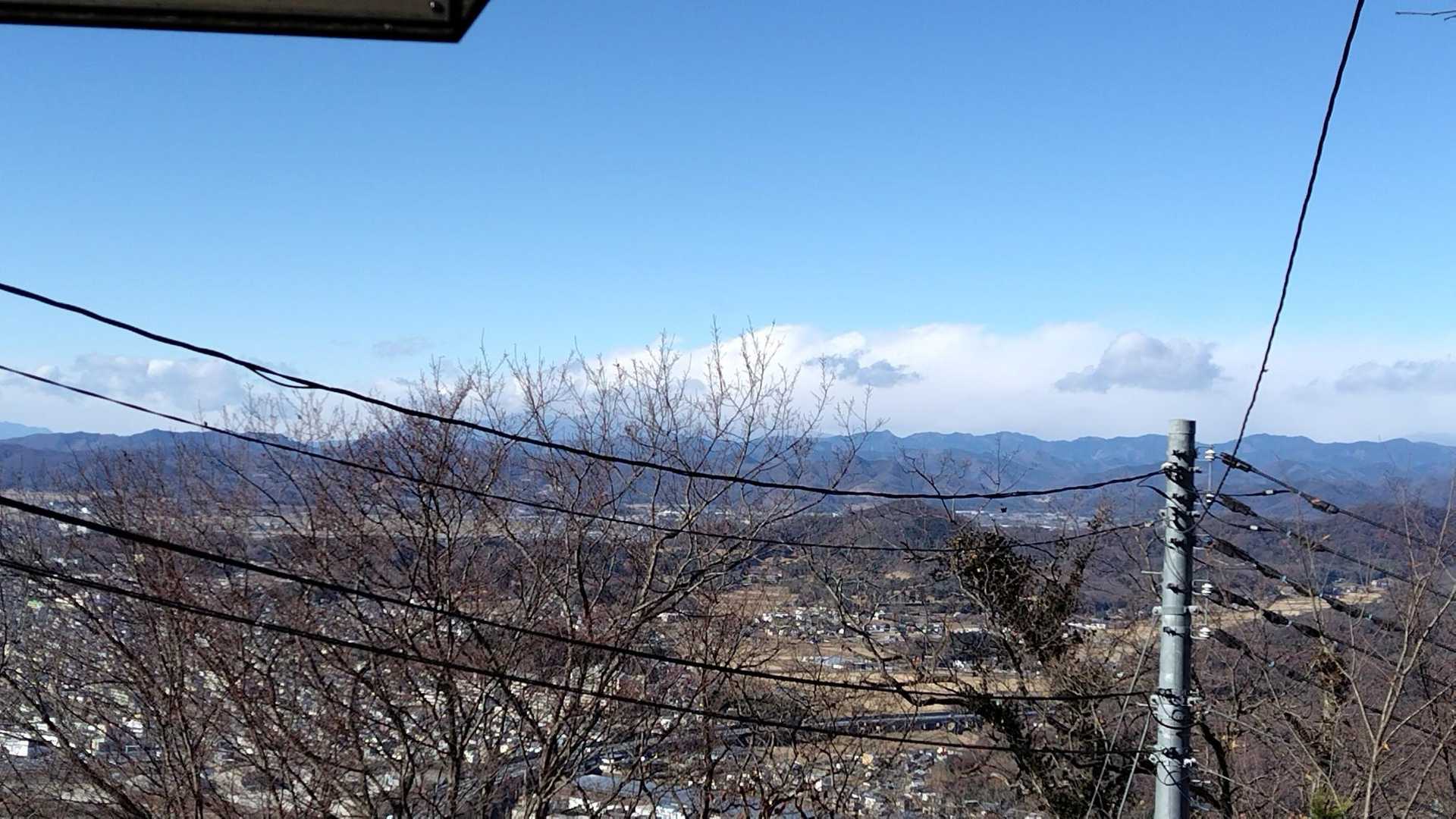 多分赤城山方面
朝からずっと荒れている
