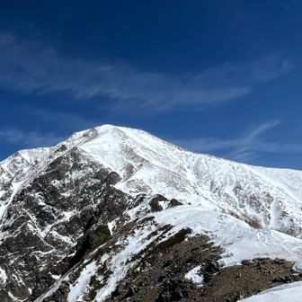 振り返って聖岳