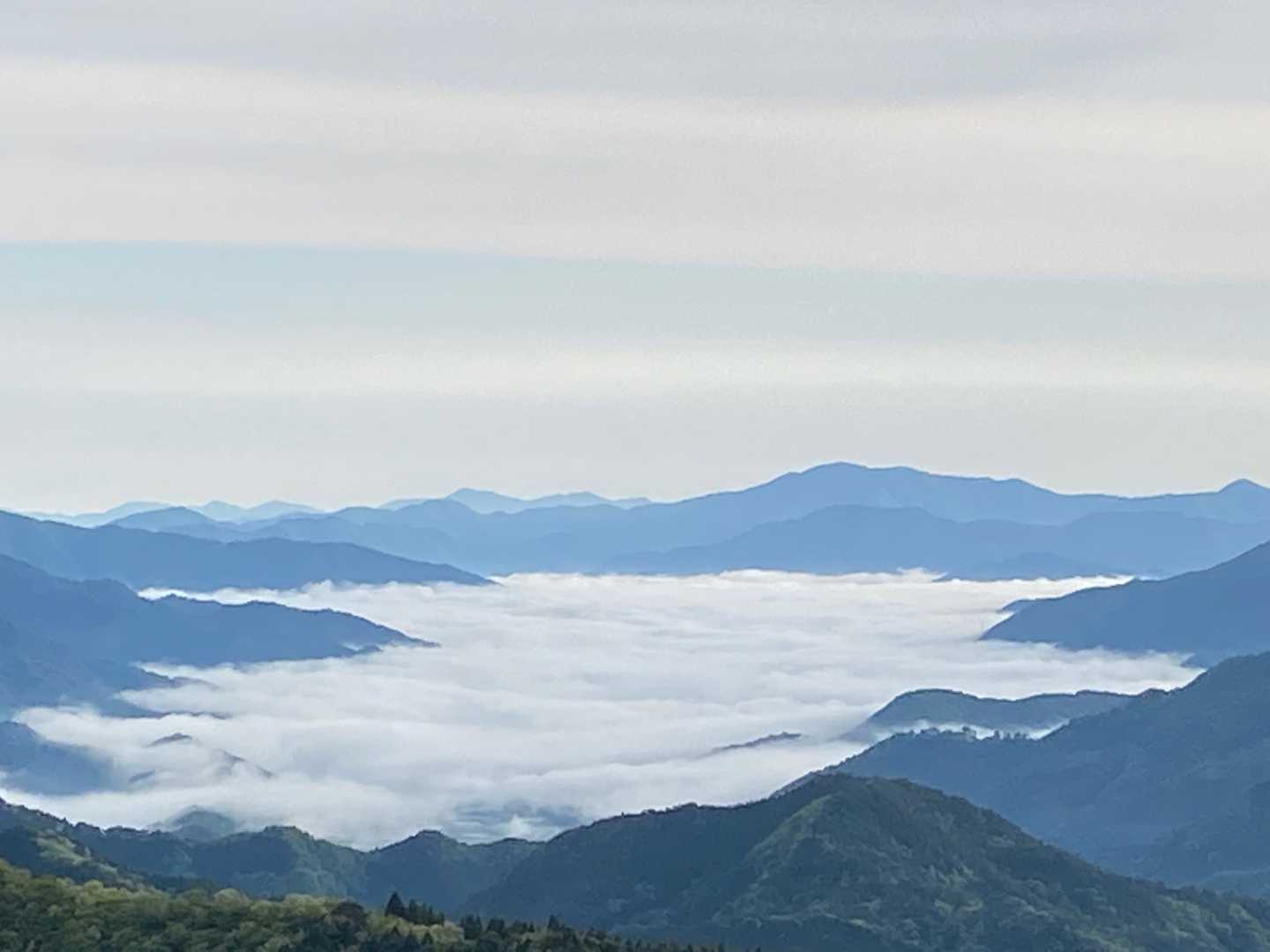 雲海☁️が見れてテンション⤴️⤴️