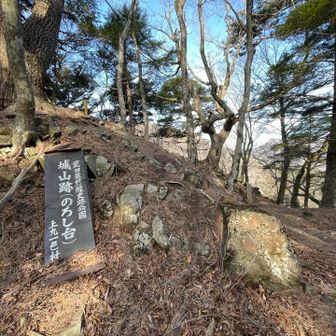 城山。武田家ゆかりの場所らしい。