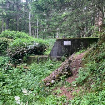 水場に寄って、手拭いを濡らします。