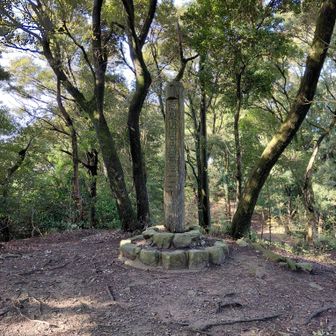 高良山の山頂。高良大社には多くの人が訪れるが、一度でも山頂まで登った経験がある人はうんと少ないと思う。