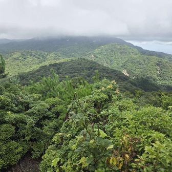 釈迦ヶ岳は雲の中