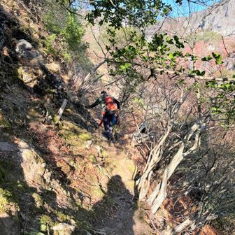 
　帰りのトラバース
