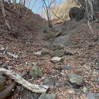 大の字前の鎖場