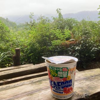 入沢山の天空レストランでランチ
カニカマ増量