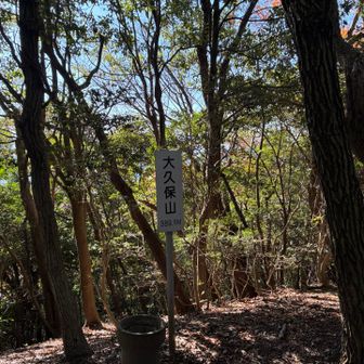 幸い野犬に遭遇する事は無く苅田アルプスの大久保山到着　同行の方は九州100名山を80近く登られたベテランハイカーでした