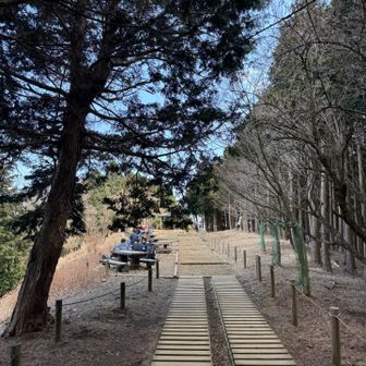 見晴台まで下りてきました🏃‍➡️