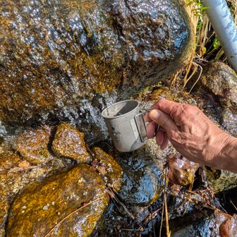 安全登山広場の水場🚰
冷たい、、