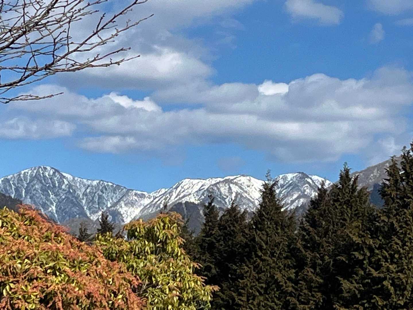 丹沢山も塔ノ岳も白いね
