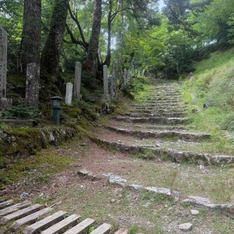 大峰山寺への道