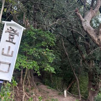 
　　　　　昨日お会いしたお姉さまは
　　　　　皇踏山を整備されている
　　　　　ボランティアの方…
　　　　　枝で作られた手づくりの文字に
　　　　　ぬくもりを感じます♪
　　　　　