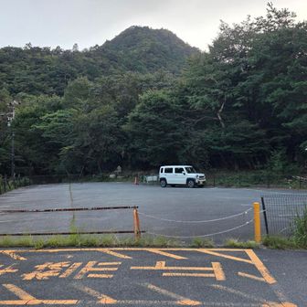 駐車場到着。