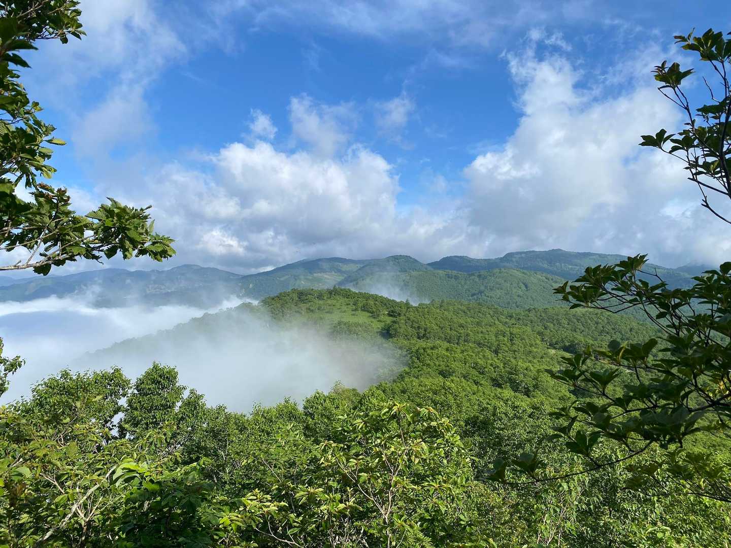 長野方面の景色