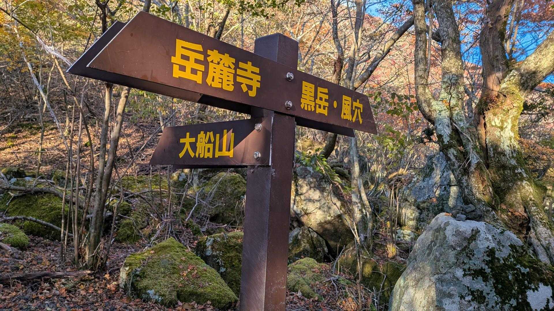 大船山分岐
ここから大船山に行くと米窪経由だね