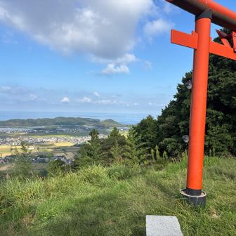 沖の島は見えず