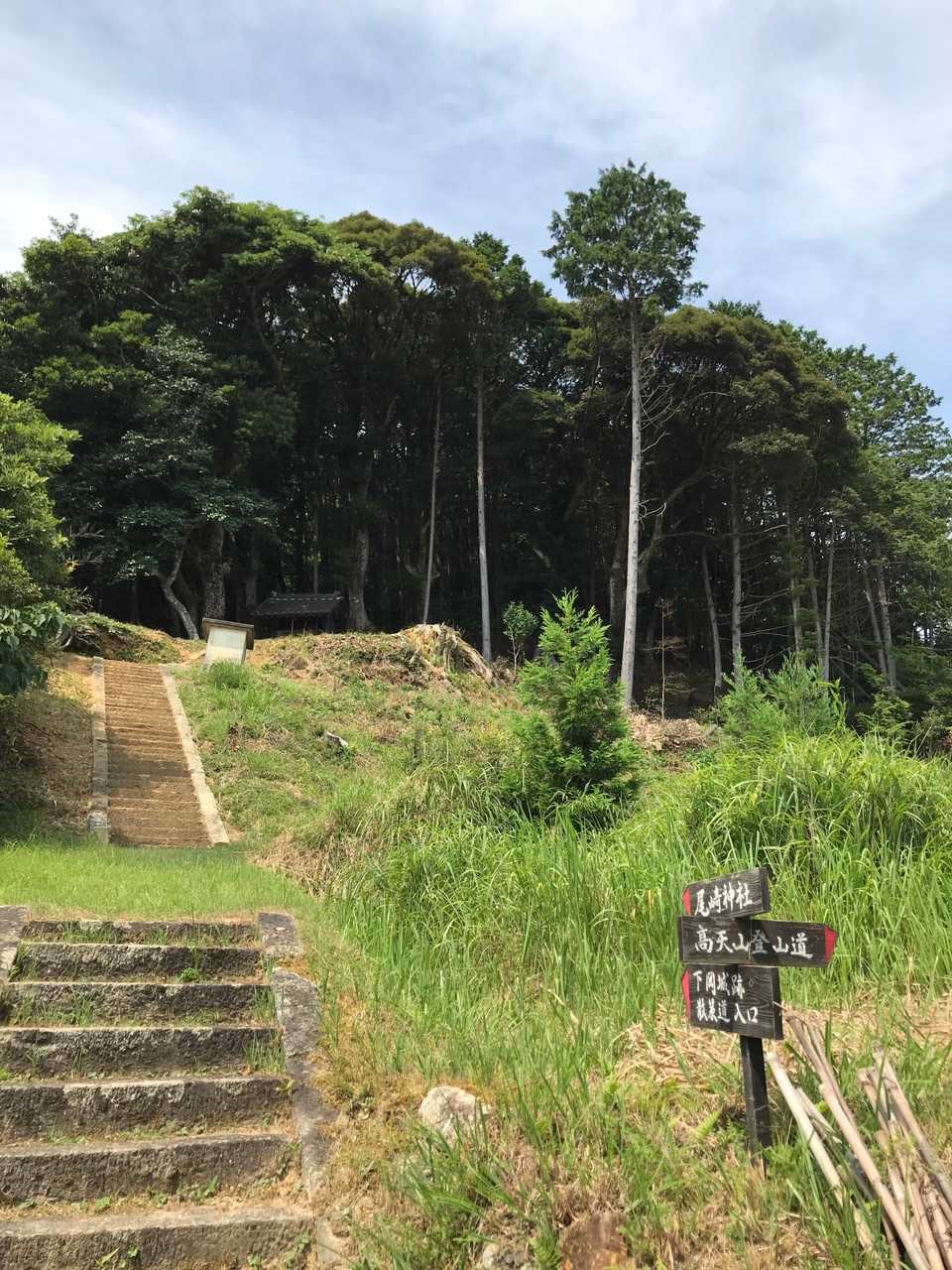 高天山 往復コースの写真