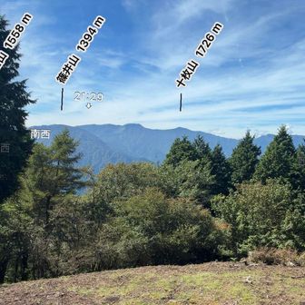 思親山山頂から