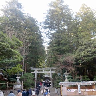 お弥彦様は、たくさんの人がお参りしていました。