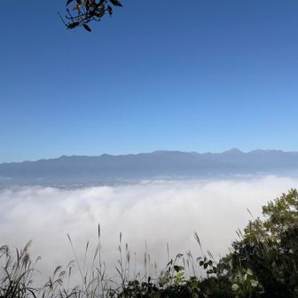 雲海に浮かぶ北アルプスの山々
